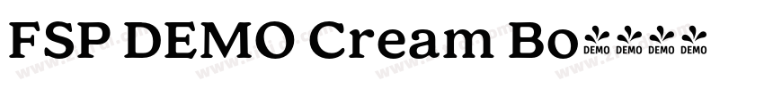 FSP DEMO Cream Bo字体转换 FSP DEMO Cream Bo字体转换